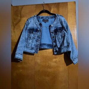 Torrid Light Wash Cropped Denim Jacket